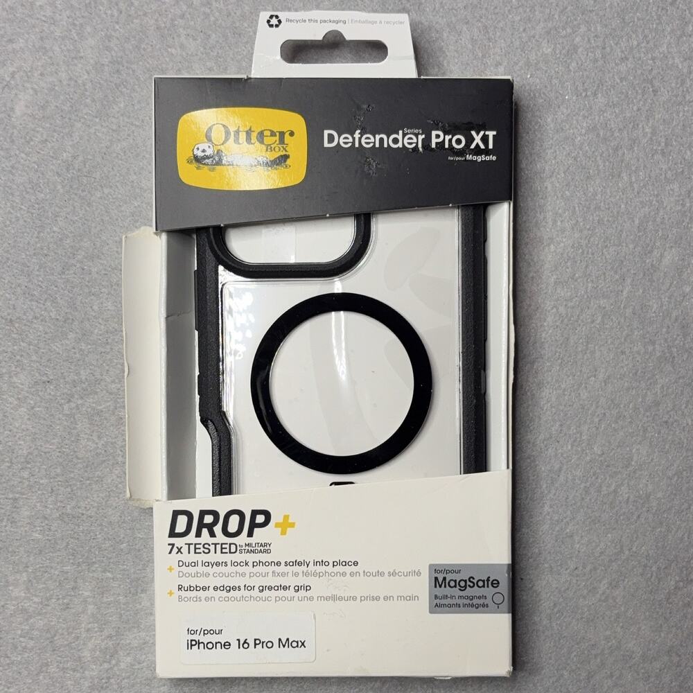 OtterBox Defender Pro XT iPhone 16 Pro Max Case MagSafe Black 77-96104